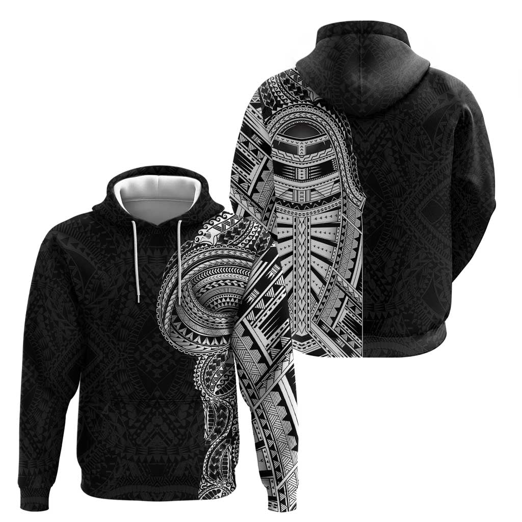 Traditional Polynesian Art Tattoos Hoodie Black Color - Polynesian Pride