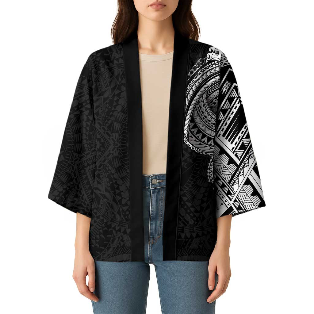 Traditional Polynesian Art Tattoos Kimono Black Color - Polynesian Pride