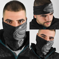 Traditional Polynesian Art Tattoos Neck Gaiter Black Color - Polynesian Pride