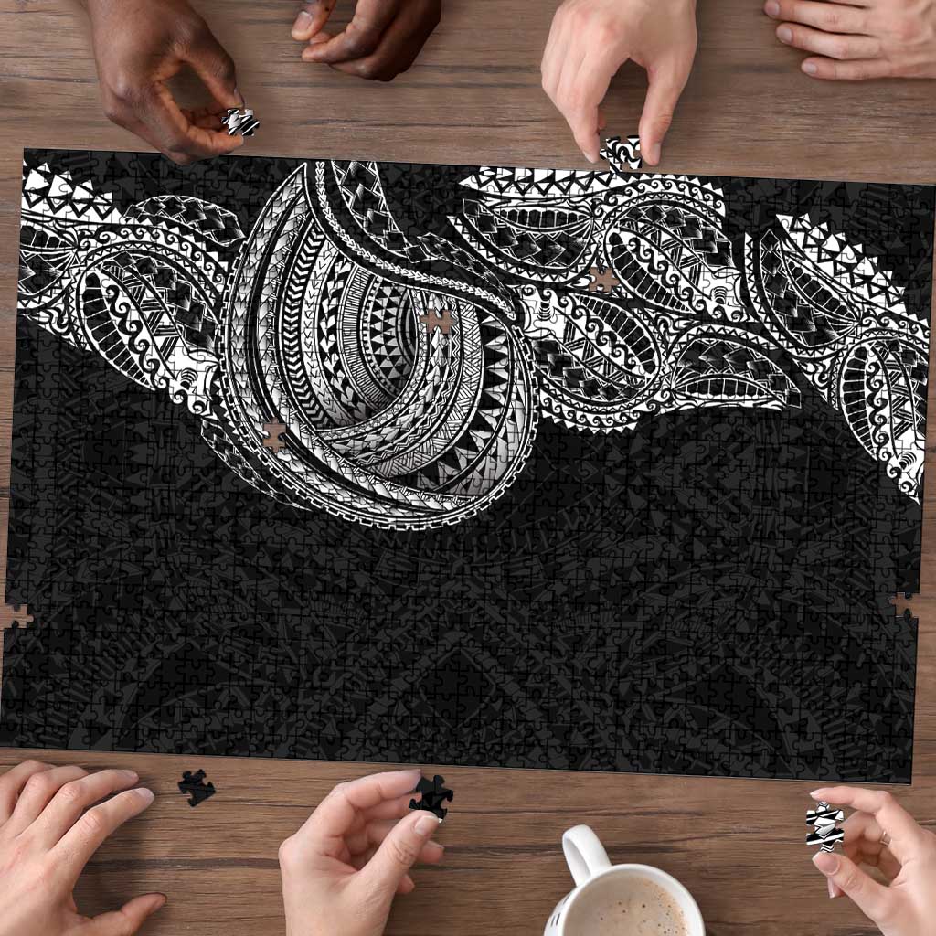 Traditional Polynesian Art Tattoos Puzzle Black Color - Polynesian Pride