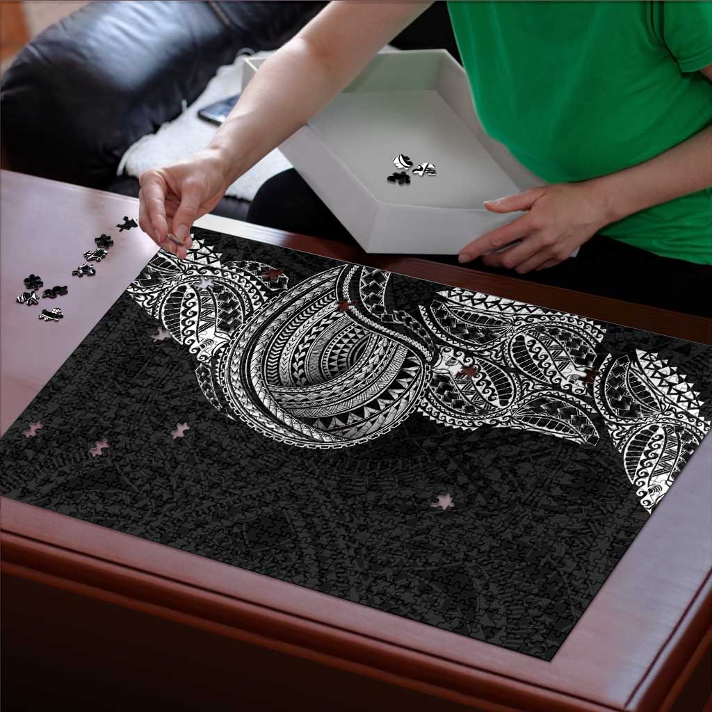Traditional Polynesian Art Tattoos Puzzle Black Color - Polynesian Pride