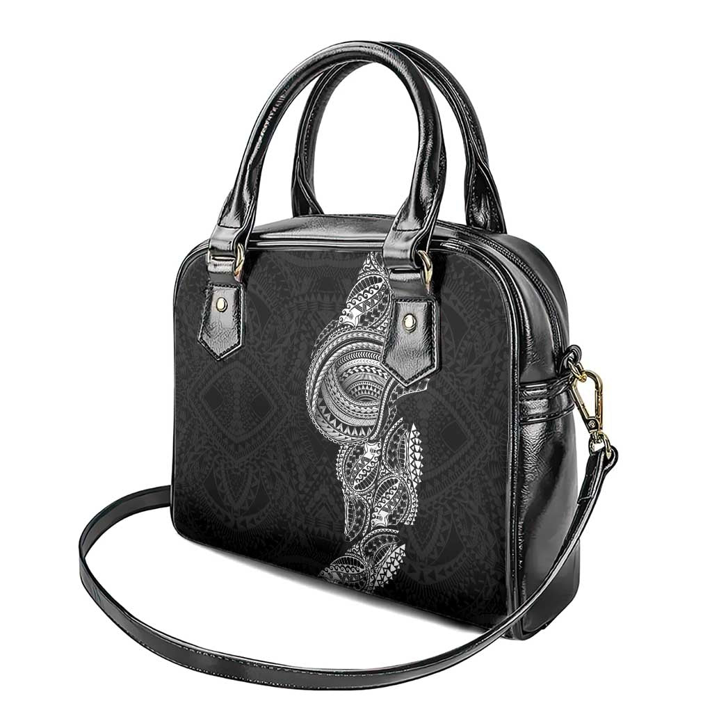 Traditional Polynesian Art Tattoos Shoulder Handbag Black Color - Polynesian Pride