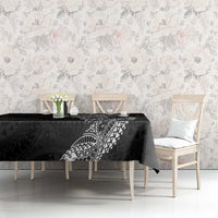 Traditional Polynesian Art Tattoos Tablecloth Black Color - Polynesian Pride