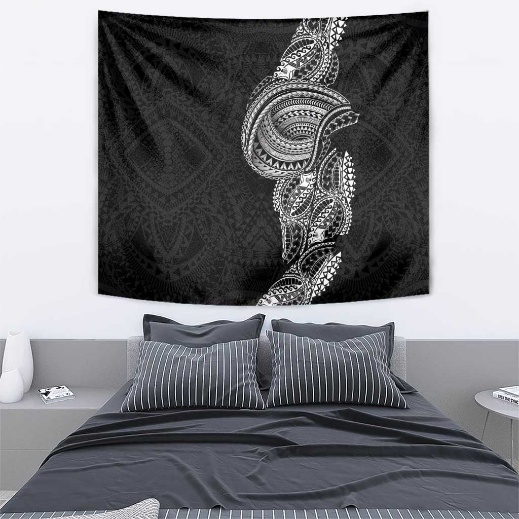 Traditional Polynesian Art Tattoos Tapestry Black Color - Polynesian Pride