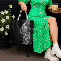 Traditional Polynesian Art Tattoos Tote Bag Black Color - Polynesian Pride