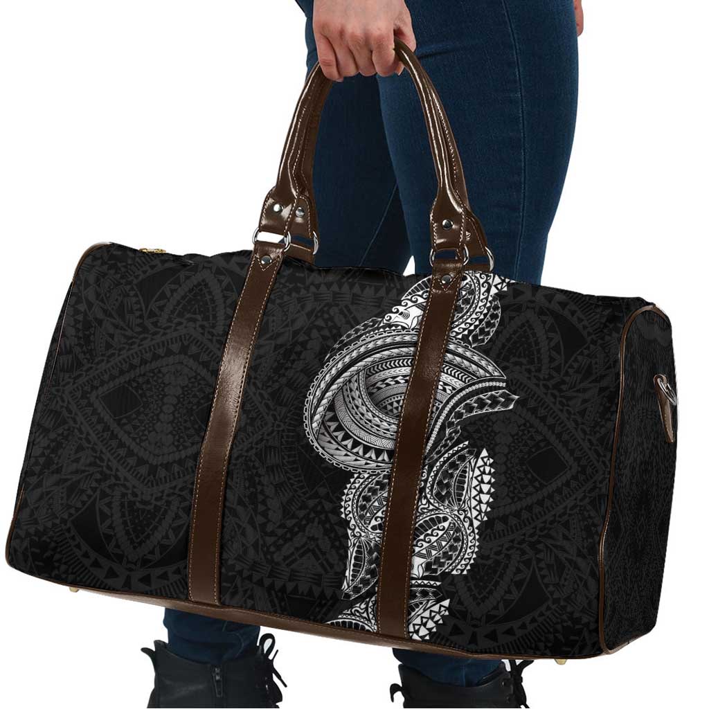 Traditional Polynesian Art Tattoos Travel Bag Black Color - Polynesian Pride