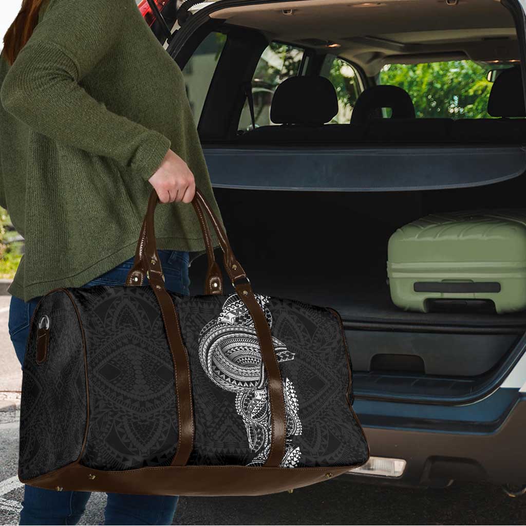 Traditional Polynesian Art Tattoos Travel Bag Black Color - Polynesian Pride