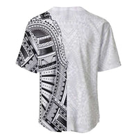 Traditional Polynesian Art Tattoos Baseball Jersey White Color - Polynesian Pride