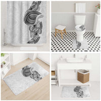 Traditional Polynesian Art Tattoos Bathroom Set White Color - Polynesian Pride