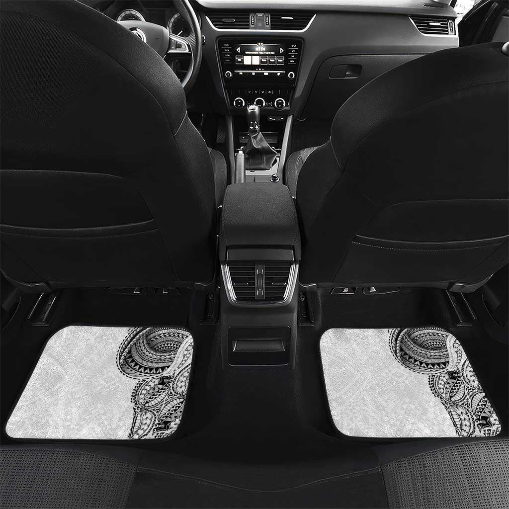 Traditional Polynesian Art Tattoos Car Mats White Color - Polynesian Pride