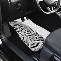 Traditional Polynesian Art Tattoos Car Mats White Color - Polynesian Pride