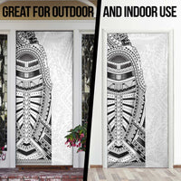 Traditional Polynesian Art Tattoos Door Cover White Color - Polynesian Pride
