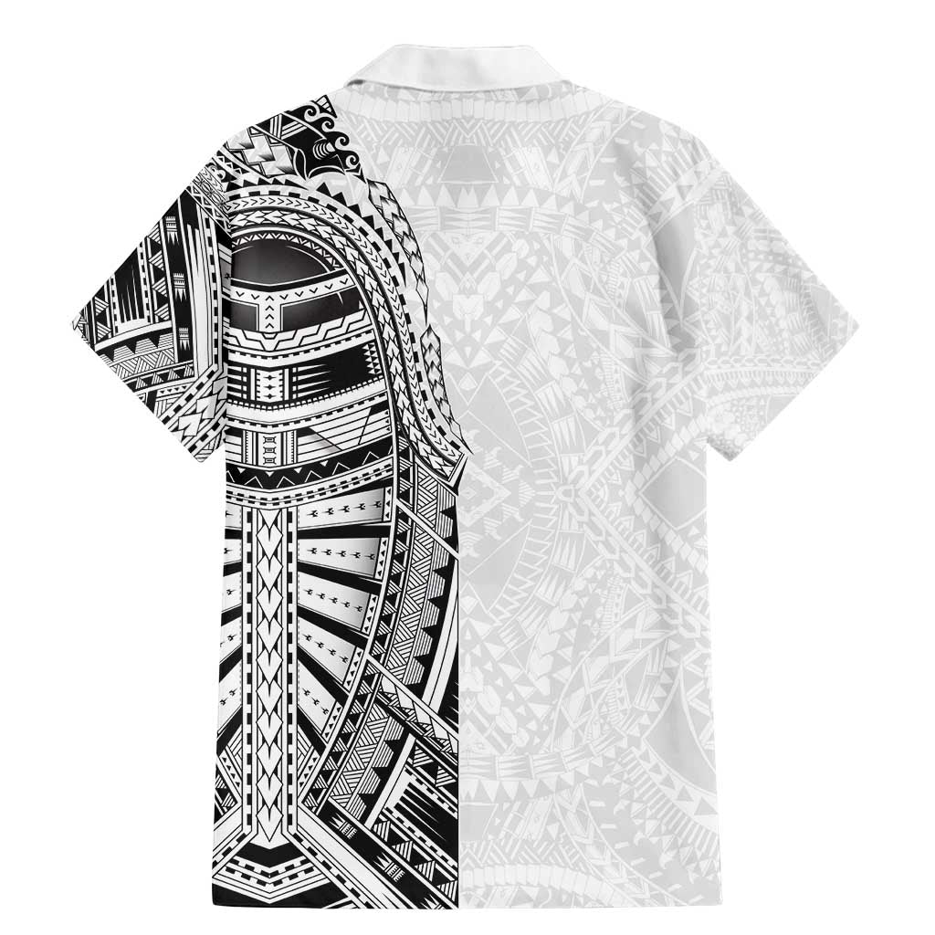 Traditional Polynesian Art Tattoos Family Matching Mermaid Dress and Hawaiian Shirt White Color - Polynesian Pride