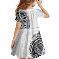 Traditional Polynesian Art Tattoos Family Matching Puletasi and Hawaiian Shirt White Color - Polynesian Pride