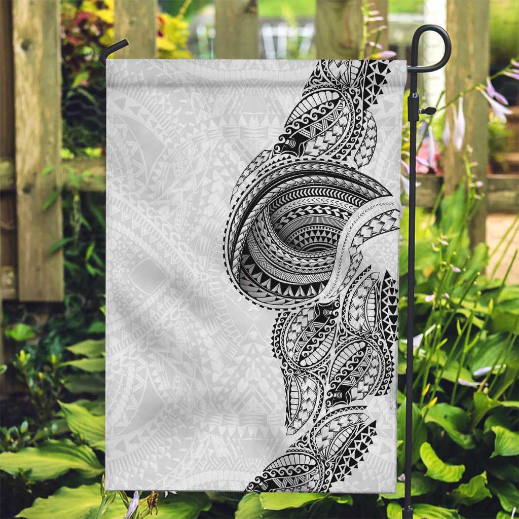 Traditional Polynesian Art Tattoos Garden Flag White Color - Polynesian Pride