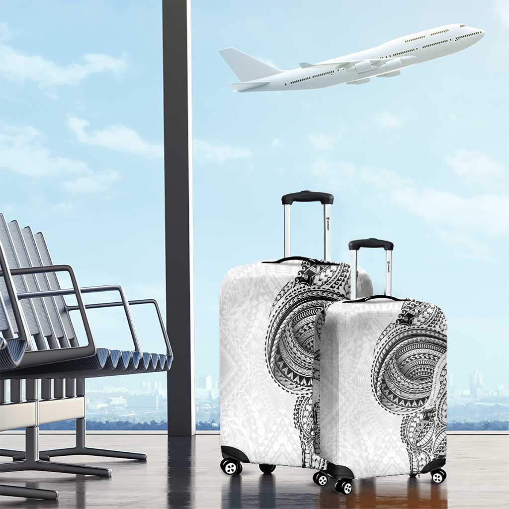 Traditional Polynesian Art Tattoos Luggage Cover White Color - Polynesian Pride