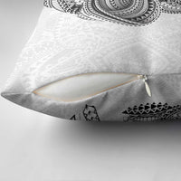 Traditional Polynesian Art Tattoos Pillow Cover White Color - Polynesian Pride