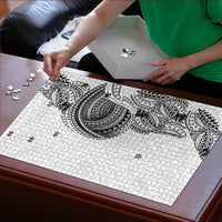 Traditional Polynesian Art Tattoos Puzzle White Color - Polynesian Pride