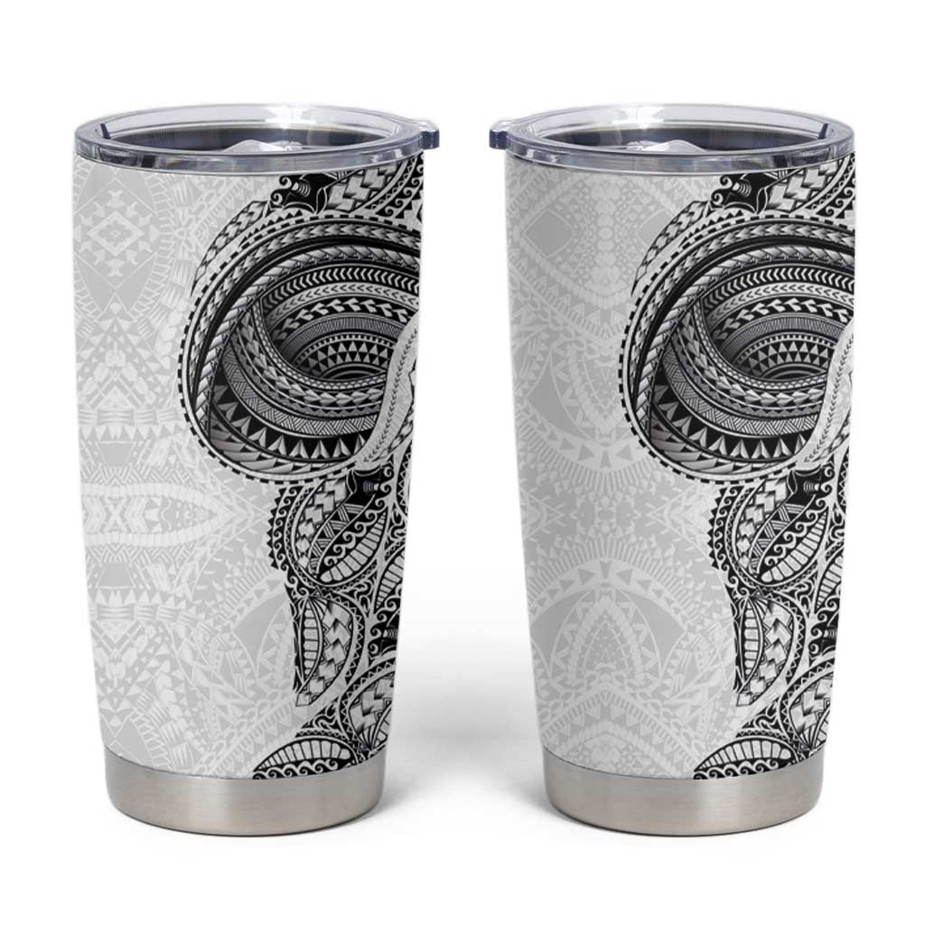 Traditional Polynesian Art Tattoos Tumbler Cup White Color - Polynesian Pride