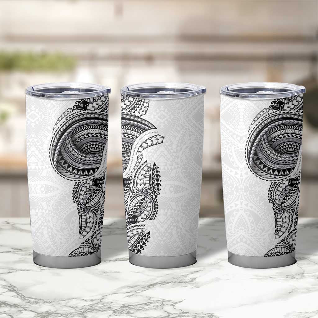 Traditional Polynesian Art Tattoos Tumbler Cup White Color - Polynesian Pride