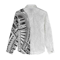 Traditional Polynesian Art Tattoos Women Casual Shirt White Color - Polynesian Pride
