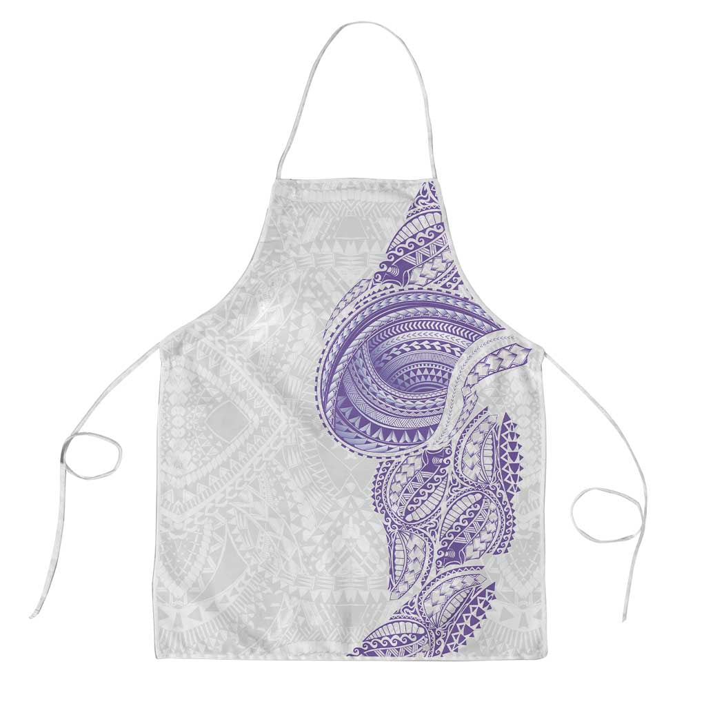 Traditional Polynesian Art Tattoos Apron Purple Color - Polynesian Pride