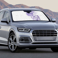 Traditional Polynesian Art Tattoos Auto Sun Shade Purple Color - Polynesian Pride