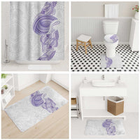 Traditional Polynesian Art Tattoos Bathroom Set Purple Color - Polynesian Pride