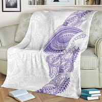 Traditional Polynesian Art Tattoos Blanket Purple Color - Polynesian Pride
