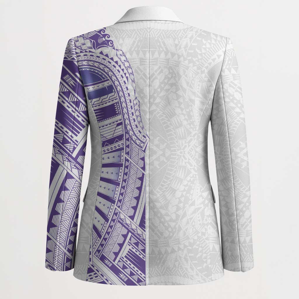 Traditional Polynesian Art Tattoos Blazer Purple Color - Polynesian Pride