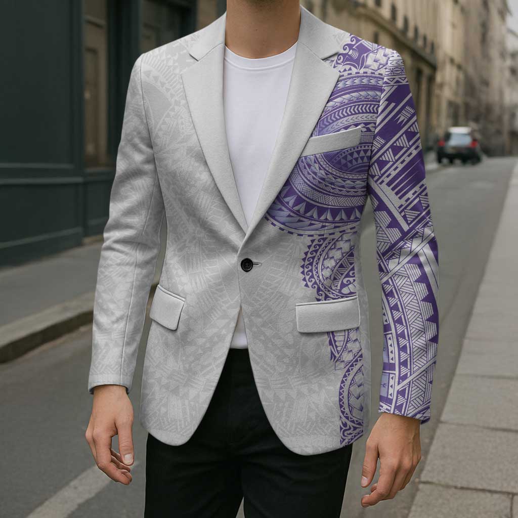 Traditional Polynesian Art Tattoos Blazer Purple Color - Polynesian Pride