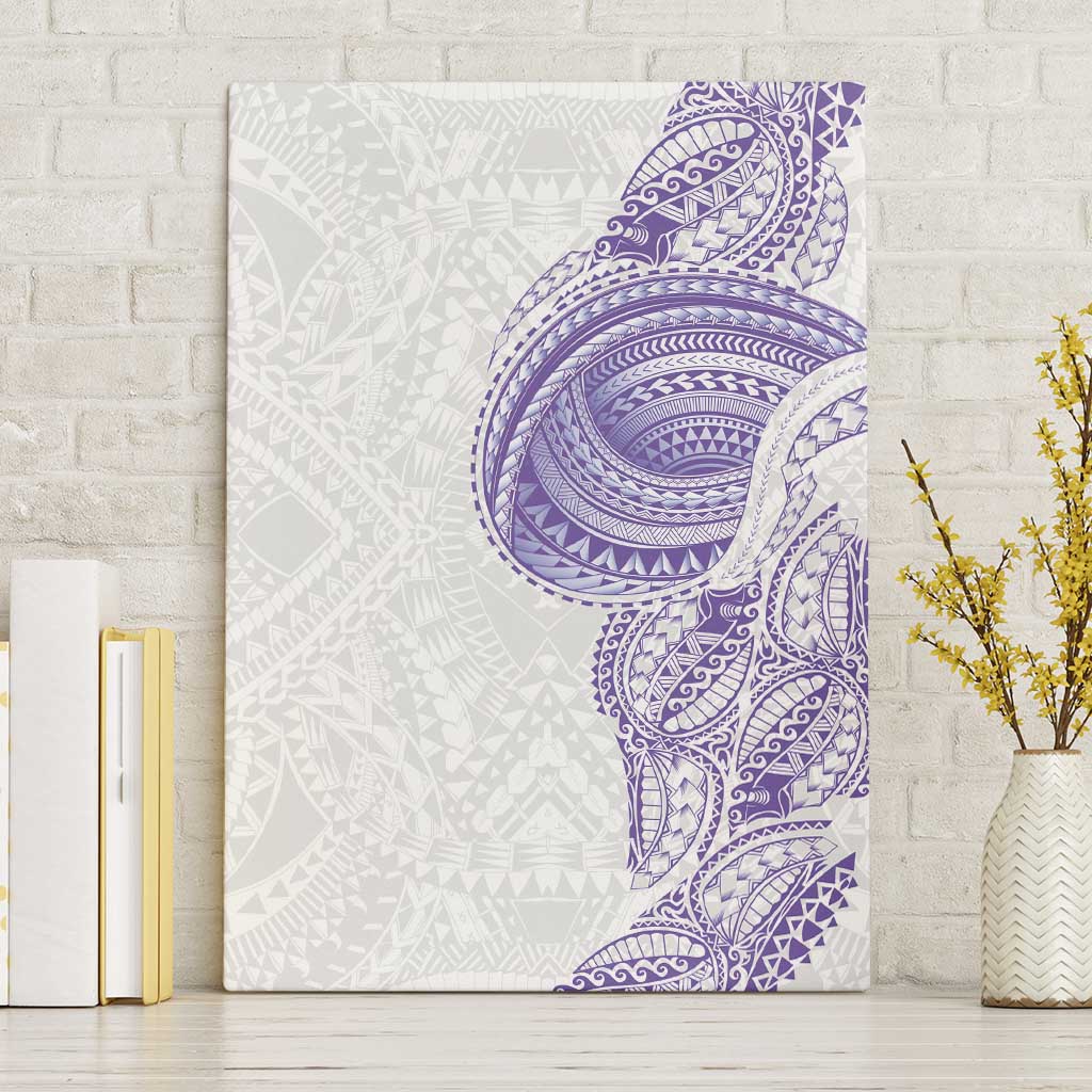 Traditional Polynesian Art Tattoos Canvas Wall Art Purple Color - Polynesian Pride