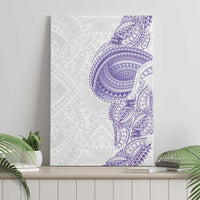 Traditional Polynesian Art Tattoos Canvas Wall Art Purple Color - Polynesian Pride