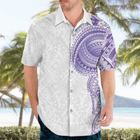 Traditional Polynesian Art Tattoos Hawaiian Shirt Purple Color - Polynesian Pride
