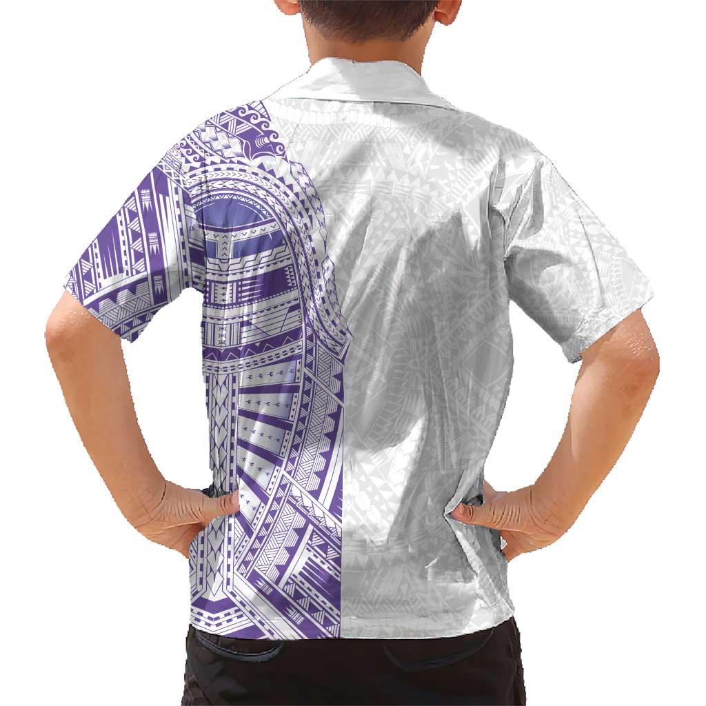 Traditional Polynesian Art Tattoos Hawaiian Shirt Purple Color - Polynesian Pride
