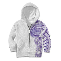 Traditional Polynesian Art Tattoos Kid Hoodie Purple Color - Polynesian Pride