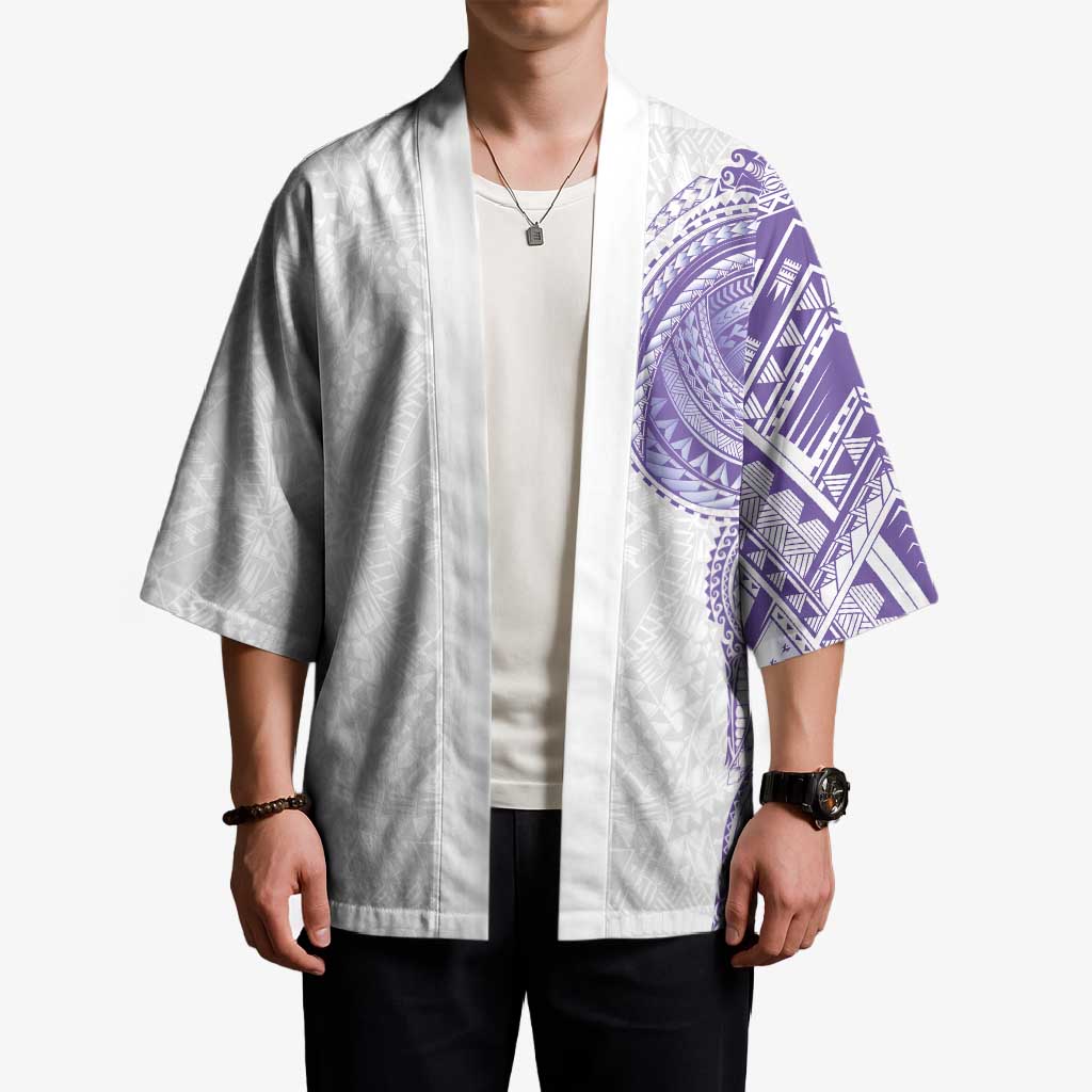 Traditional Polynesian Art Tattoos Kimono Purple Color - Polynesian Pride