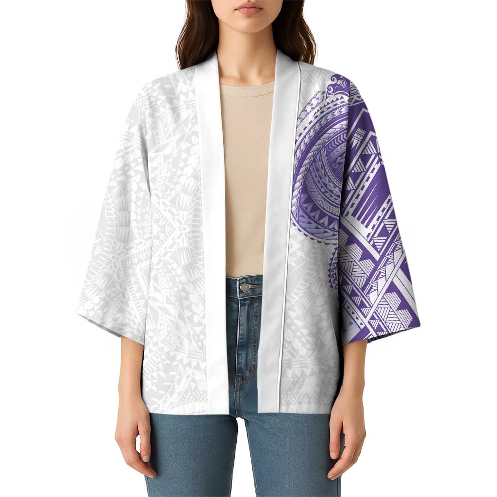 Traditional Polynesian Art Tattoos Kimono Purple Color - Polynesian Pride