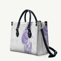 Traditional Polynesian Art Tattoos Leather Bag Purple Color - Polynesian Pride