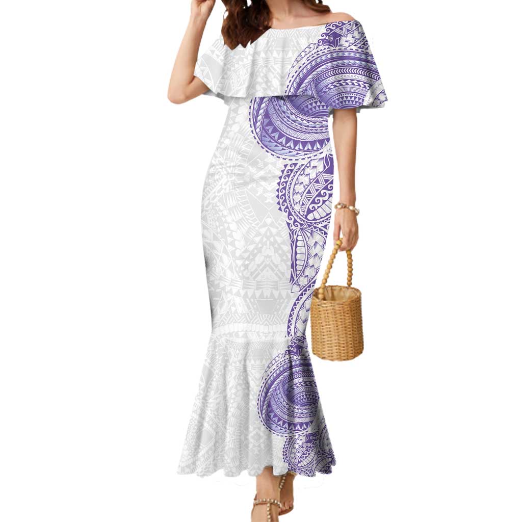 Traditional Polynesian Art Tattoos Mermaid Dress Purple Color - Polynesian Pride
