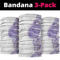 Traditional Polynesian Art Tattoos Neck Gaiter Purple Color - Polynesian Pride