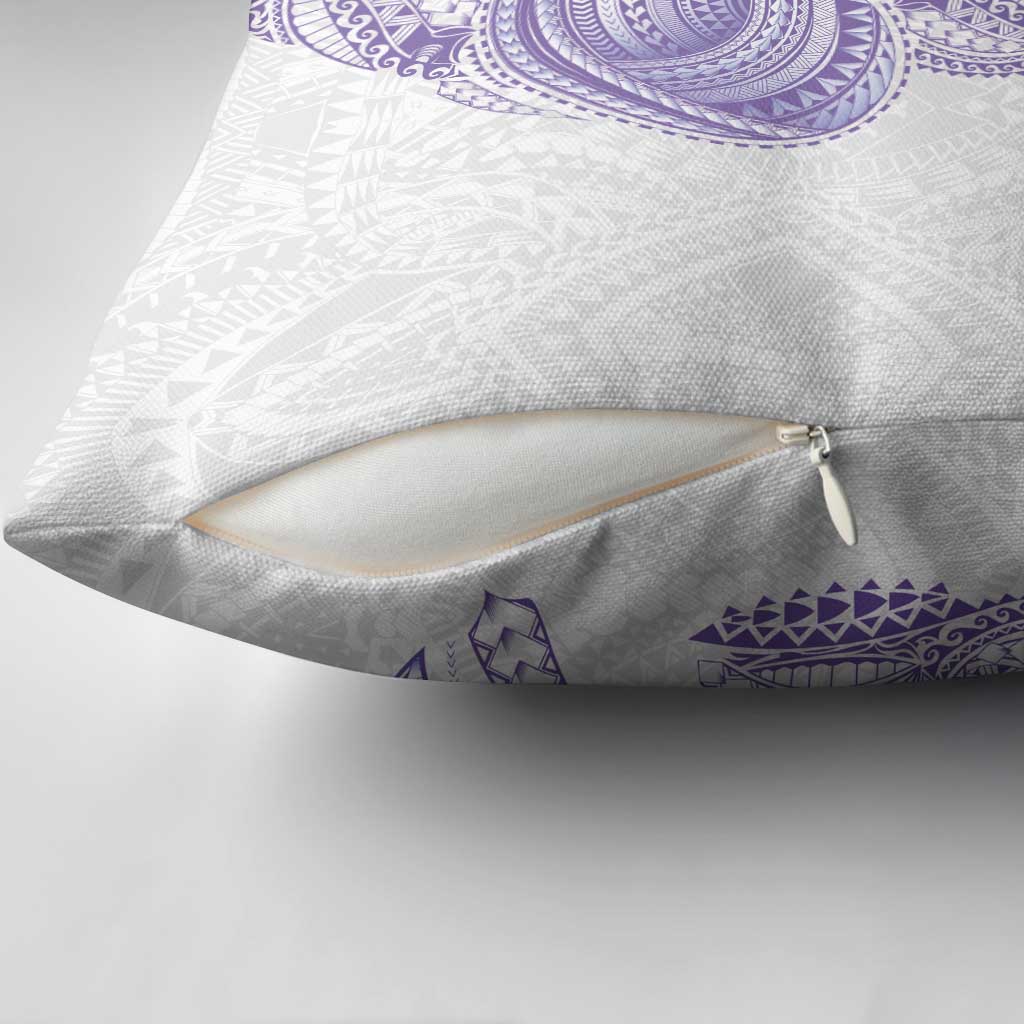 Traditional Polynesian Art Tattoos Pillow Cover Purple Color - Polynesian Pride