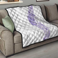 Traditional Polynesian Art Tattoos Quilt Purple Color - Polynesian Pride