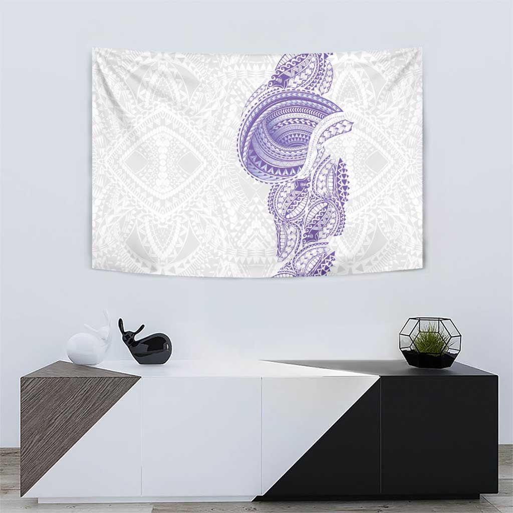 Traditional Polynesian Art Tattoos Tapestry Purple Color - Polynesian Pride
