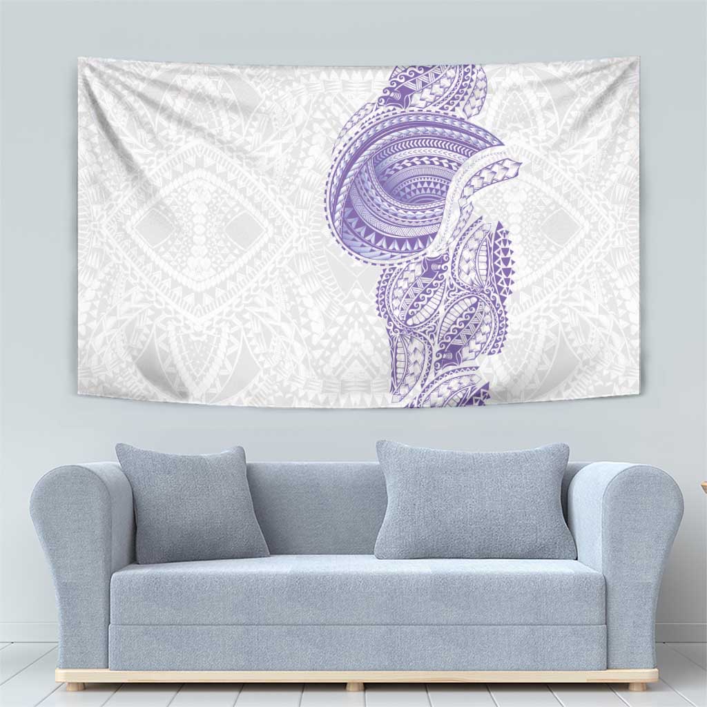 Traditional Polynesian Art Tattoos Tapestry Purple Color - Polynesian Pride