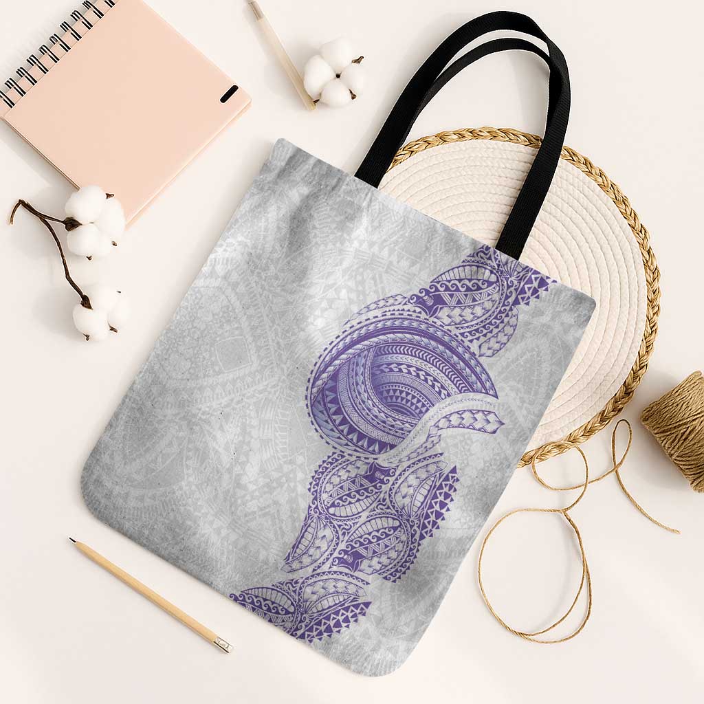 Traditional Polynesian Art Tattoos Tote Bag Purple Color - Polynesian Pride