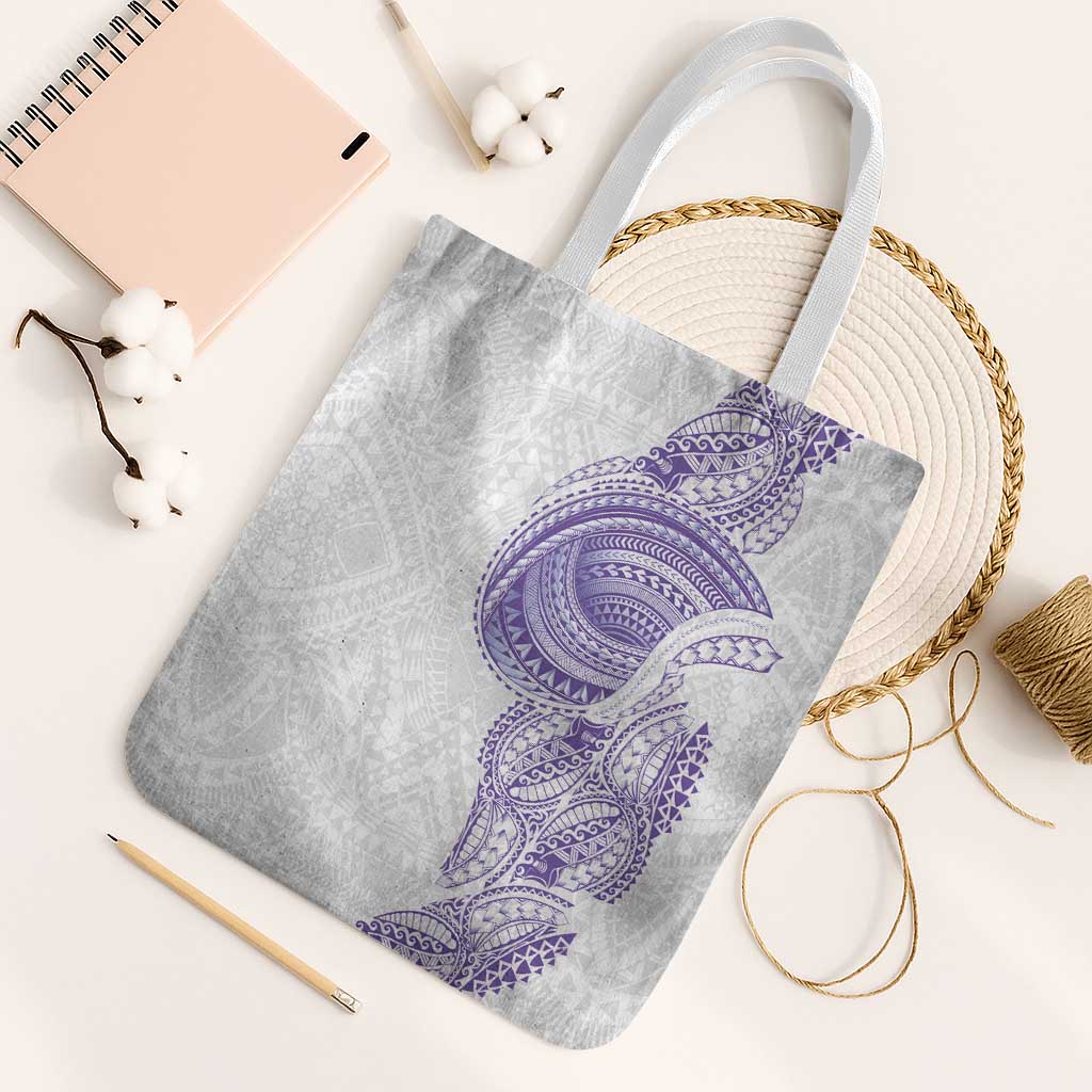 Traditional Polynesian Art Tattoos Tote Bag Purple Color - Polynesian Pride