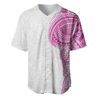 Traditional Polynesian Art Tattoos Baseball Jersey Pink Color - Polynesian Pride