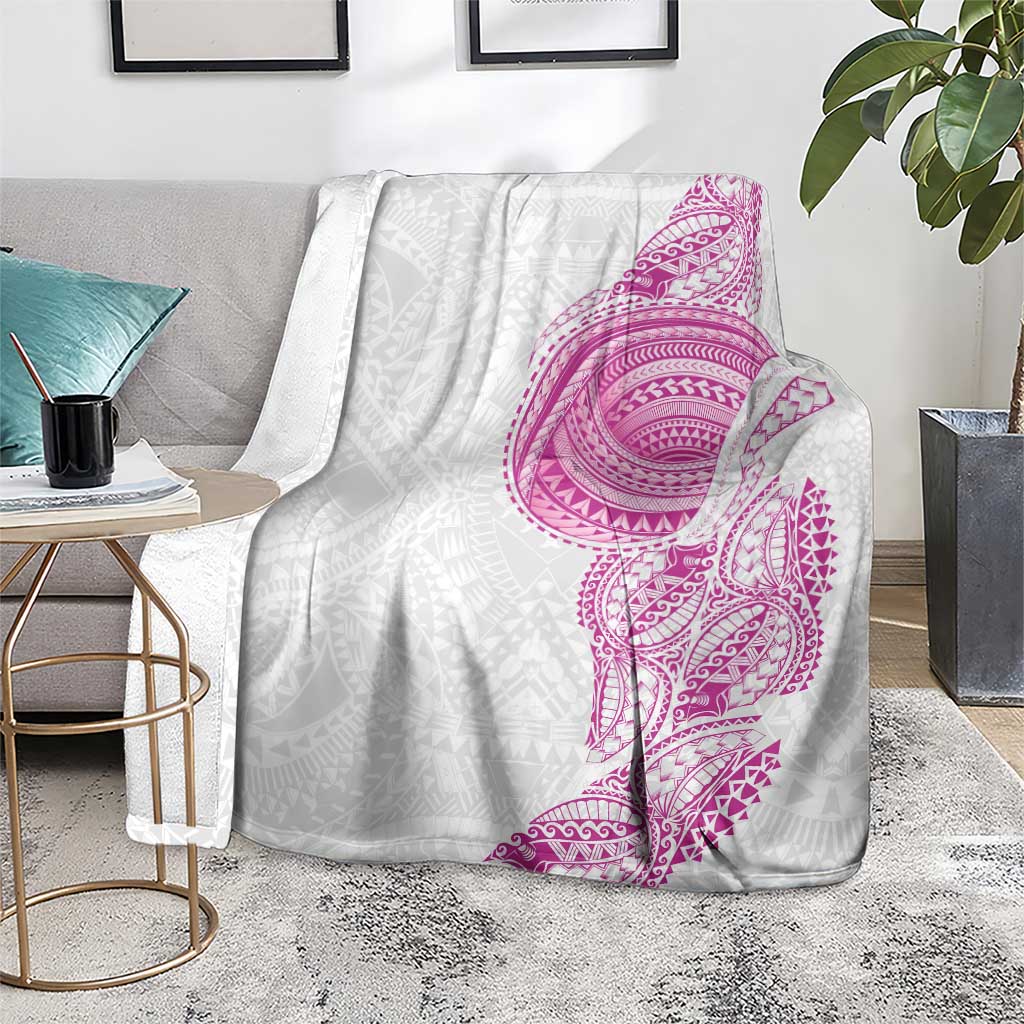 Traditional Polynesian Art Tattoos Blanket Pink Color - Polynesian Pride