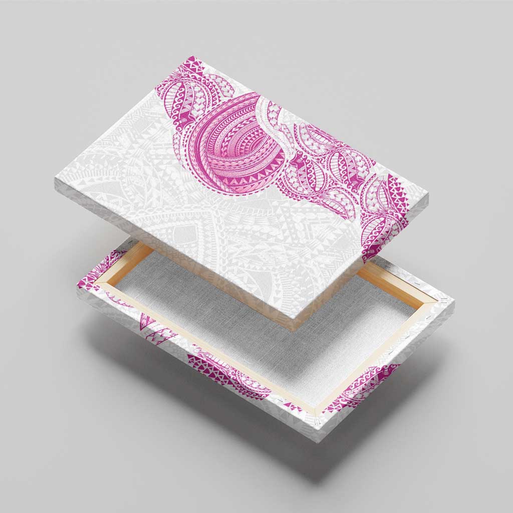 Traditional Polynesian Art Tattoos Canvas Wall Art Pink Color - Polynesian Pride